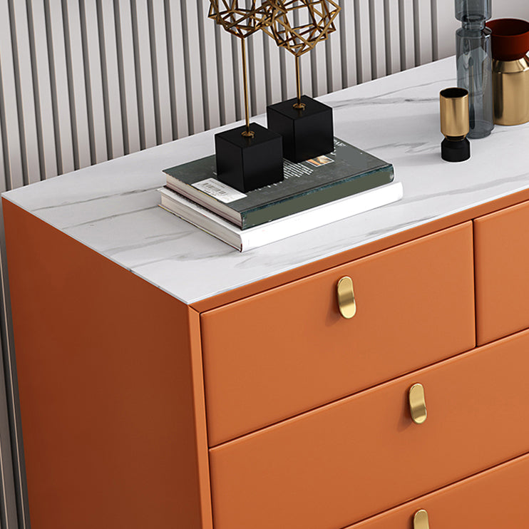Classic Glam Storage Chest Stone Dresser with 5/6/7 Drawers , 15.6 Inch Width Clearhalo 'Bedroom Furniture' 'Dressers & Chests' 'dressers_chests' 'furn' 'furn_dressers_chests' 'Furniture' 7060496