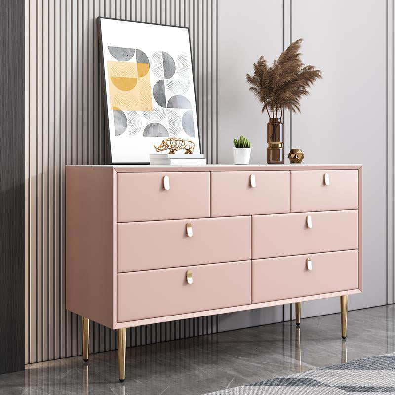 Classic Glam Storage Chest Stone Dresser with 5/6/7 Drawers , 15.6 Inch Width Clearhalo 'Bedroom Furniture' 'Dressers & Chests' 'dressers_chests' 'furn' 'furn_dressers_chests' 'Furniture' 7060508