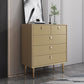 Classic Glam Storage Chest Stone Dresser with 5/6/7 Drawers , 15.6 Inch Width 31"L x 16"W x 37"H Khaki Clearhalo 'Bedroom Furniture' 'Dressers & Chests' 'dressers_chests' 'furn' 'furn_dressers_chests' 'Furniture' 7060513
