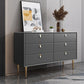 Classic Glam Storage Chest Stone Dresser with 5/6/7 Drawers , 15.6 Inch Width 47"L x 16"W x 30"H Dark Gray Clearhalo 'Bedroom Furniture' 'Dressers & Chests' 'dressers_chests' 'furn' 'furn_dressers_chests' 'Furniture' 7060517