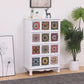 Coastal Storage Chest Solid Wood Dresser with 3/4/5/6 Drawers , 11.7 Inch Width