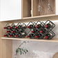 Modern Simple Tabletop Wine Rack Metal Black Wine Bottle Rack voor keuken
