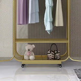 Modern Style Wardrobe Closet Metal Wardrobe Cabinet for Bedroom Clearhalo 'Armoires & Wardrobes' 'armoires_wardrobes' 'Bedroom Furniture' 'furn' 'furn_armoires_wardrobes' 'Furniture' 7061456