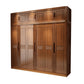 French Country Style Ward Armoire Wooden Wardrobe for Bedroom Armoire with Top Cabinet 98"L x 24"W x 83"H Brown Clearhalo 'Armoires & Wardrobes' 'armoires_wardrobes' 'Bedroom Furniture' 'furn' 'furn_armoires_wardrobes' 'Furniture' 7061550
