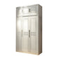 French Country Style Ward Armoire Wooden Wardrobe for Bedroom Armoire with Top Cabinet 51"L x 24"W x 83"H White Clearhalo 'Armoires & Wardrobes' 'armoires_wardrobes' 'Bedroom Furniture' 'furn' 'furn_armoires_wardrobes' 'Furniture' 7061557