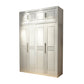French Country Style Ward Armoire Wooden Wardrobe for Bedroom Armoire with Top Cabinet 67"L x 24"W x 83"H White Clearhalo 'Armoires & Wardrobes' 'armoires_wardrobes' 'Bedroom Furniture' 'furn' 'furn_armoires_wardrobes' 'Furniture' 7061558