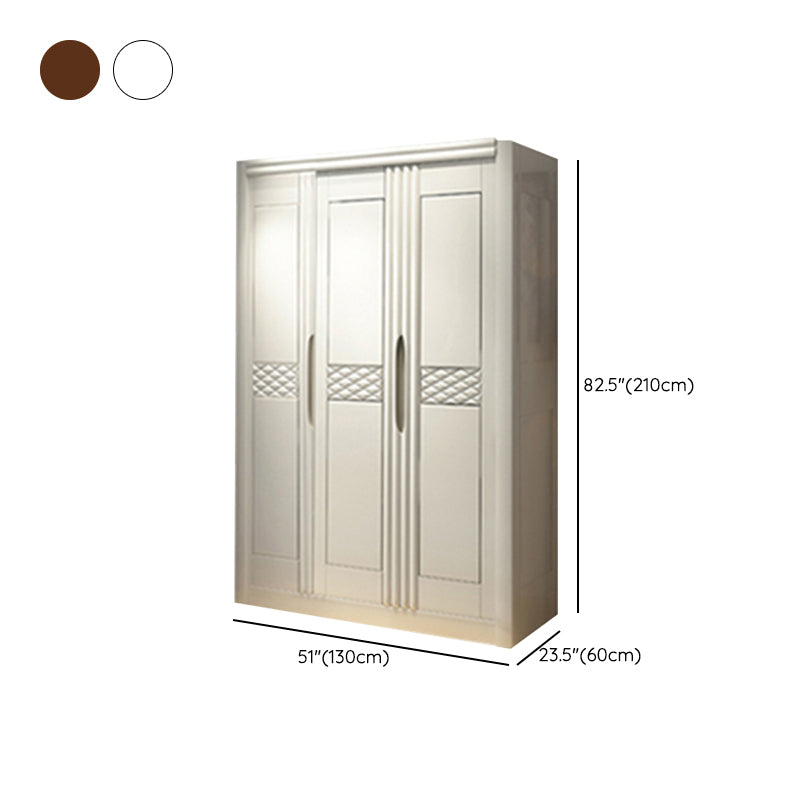 French Country Style Ward Armoire Wooden Wardrobe for Bedroom Clearhalo 'Armoires & Wardrobes' 'armoires_wardrobes' 'Bedroom Furniture' 'furn' 'furn_armoires_wardrobes' 'Furniture' 7061563