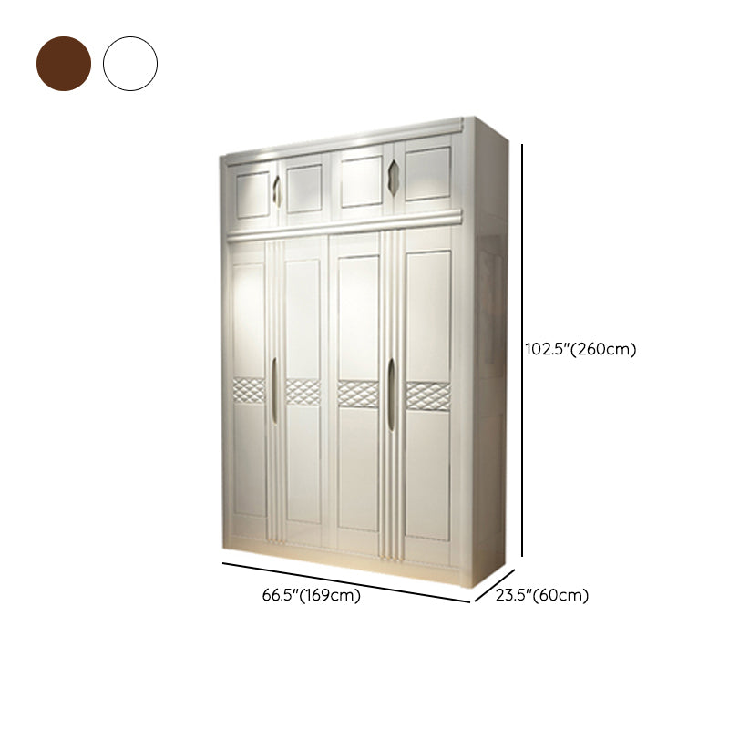 French Country Style Ward Armoire Wooden Wardrobe for Bedroom Clearhalo 'Armoires & Wardrobes' 'armoires_wardrobes' 'Bedroom Furniture' 'furn' 'furn_armoires_wardrobes' 'Furniture' 7061568
