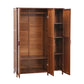 Modern Style Wardrobe Cabinet Wood Clothes Rail Wardrobe Armoire for Bedroom