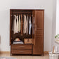 Modern Style Wardrobe Cabinet Wood Clothes Rail Wardrobe Armoire for Bedroom