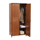 Modern Style Wardrobe Cabinet Wood Clothes Rail Wardrobe Armoire for Bedroom