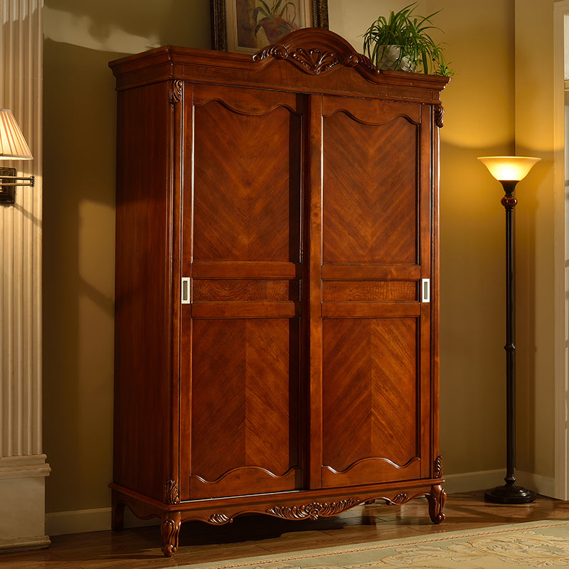French Country Wardrobe Armoire Wood Wardrobe Closet for Bedroom