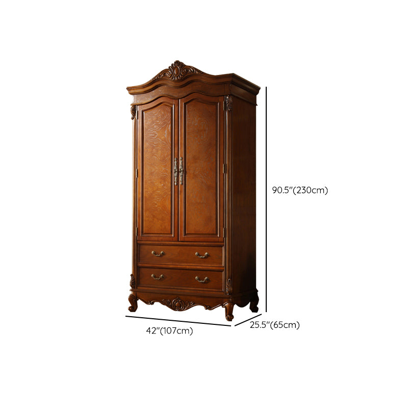 French Country Wardrobe Armoire Wood Wardrobe Closet for Bedroom