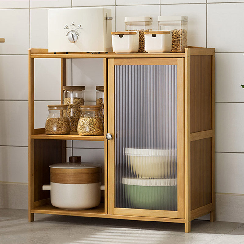 Modern Porte acriliche Dining Server Scheda in legno con archiviazione aperta