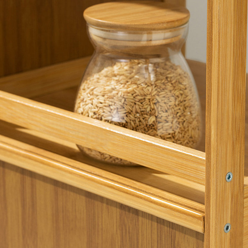 Modern Porte acriliche Dining Server Scheda in legno con archiviazione aperta