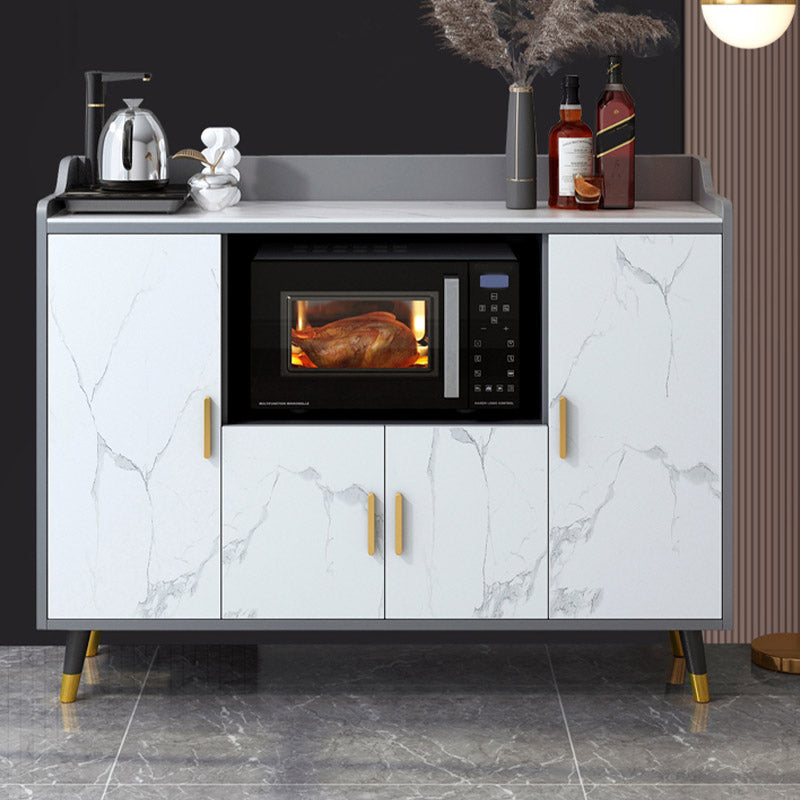 Stone Top Sideboard Modern Engineered Wood Side Board for Kitchen Use Clearhalo 'buffet_sideboard' 'Buffets & Sideboards' 'furn' 'furn_buffet_sideboard' 'Furniture' 'Kitchen & Dining Furniture' 7061682