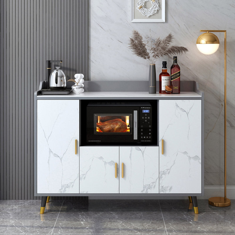 Stone Top Sideboard Modern Engineered Wood Side Board for Kitchen Use Clearhalo 'buffet_sideboard' 'Buffets & Sideboards' 'furn' 'furn_buffet_sideboard' 'Furniture' 'Kitchen & Dining Furniture' 7061696