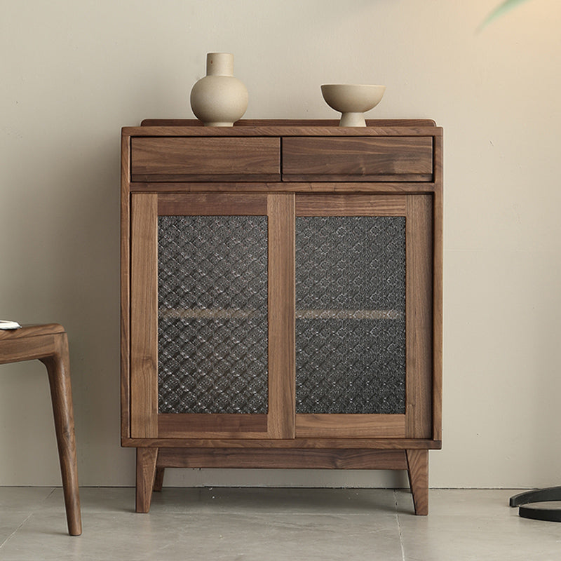 Pine Solid Wood Buffet Server with Drawers Modern Dining Server Clearhalo 'buffet_sideboard' 'Buffets & Sideboards' 'furn' 'furn_buffet_sideboard' 'Furniture' 'Kitchen & Dining Furniture' 7061815