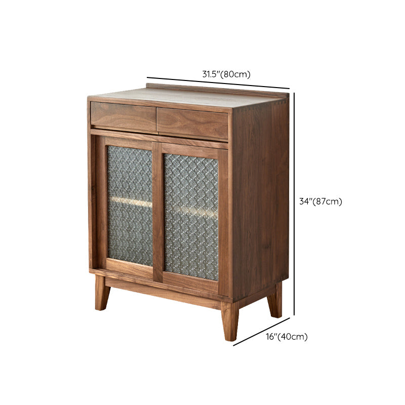 Pine Solid Wood Buffet Server with Drawers Modern Dining Server Clearhalo 'buffet_sideboard' 'Buffets & Sideboards' 'furn' 'furn_buffet_sideboard' 'Furniture' 'Kitchen & Dining Furniture' 7061823