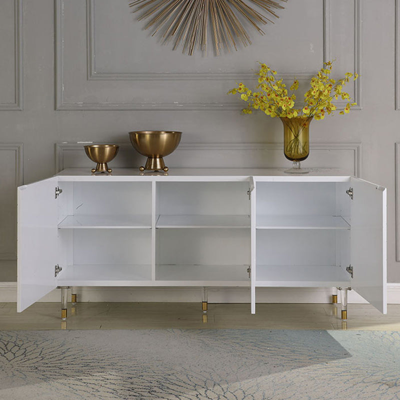 Armadietto di sideboard in legno ingegnerizzato con mensole regolabili moderno tavolo da sideboard