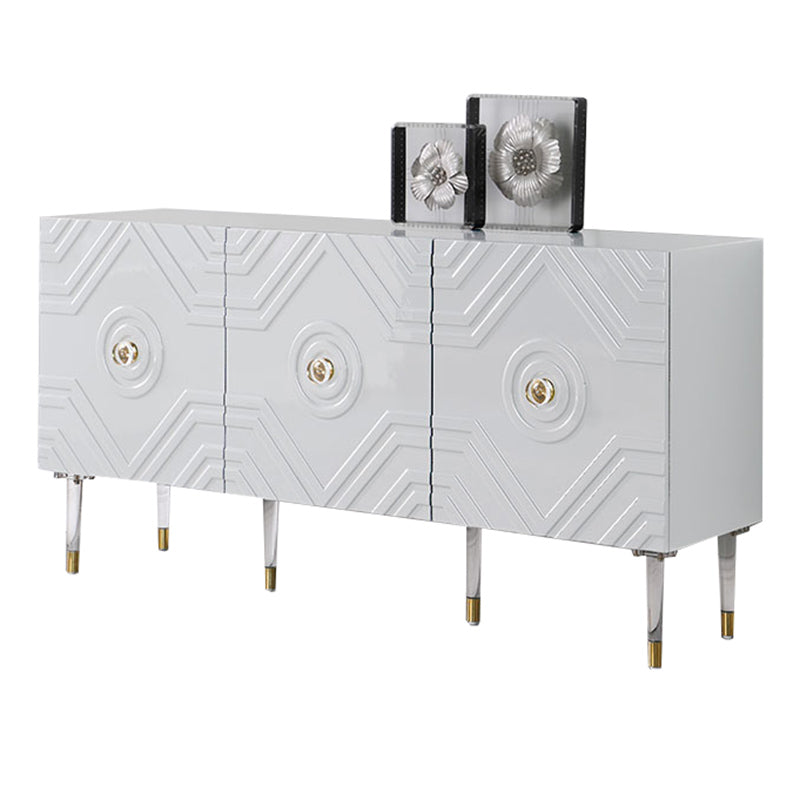 Armadietto di sideboard in legno ingegnerizzato con mensole regolabili moderno tavolo da sideboard