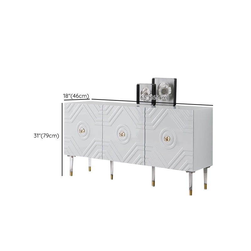 Armadietto di sideboard in legno ingegnerizzato con mensole regolabili moderno tavolo da sideboard