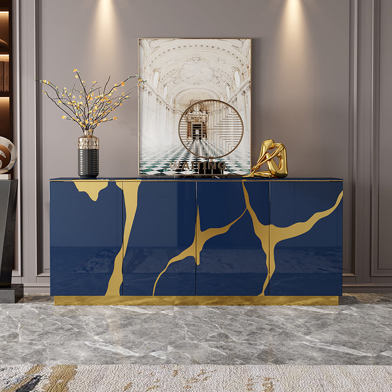 Server da pranzo contemporaneo in legno ingegnerizzato per soggiorno per soggiorno