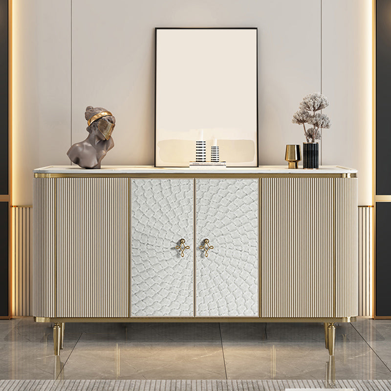 Glam Sideboard Cabinet Stone e Server a buffet ingegnerizzato in legno