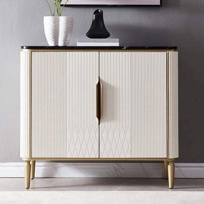 Glam Sideboard Cabinet Stone e Server a buffet ingegnerizzato in legno