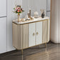 Glam Sideboard Cabinet Stone e Server a buffet ingegnerizzato in legno