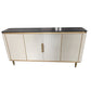 Glam Sideboard Cabinet Stone e Server a buffet ingegnerizzato in legno