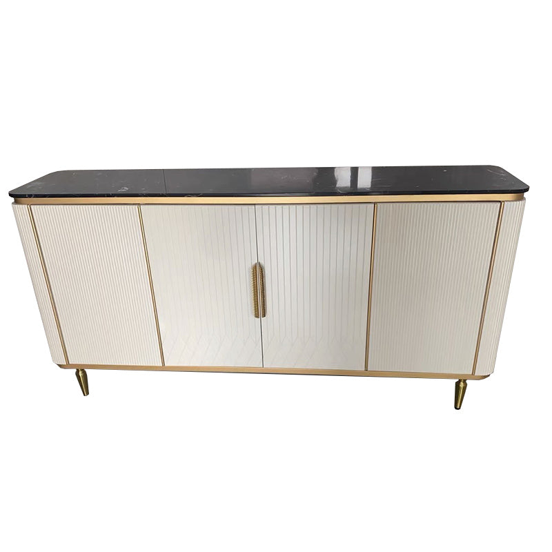 Glam Sideboard Cabinet Stone e Server a buffet ingegnerizzato in legno