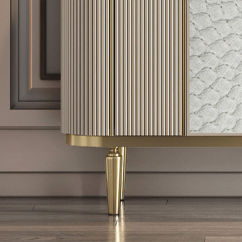 Glam Sideboard Cabinet Stone e Server a buffet ingegnerizzato in legno