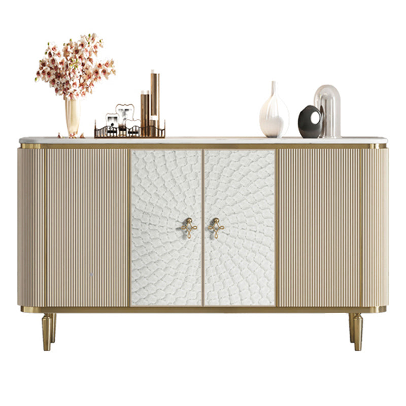 Glam Sideboard Cabinet Stone e Server a buffet ingegnerizzato in legno