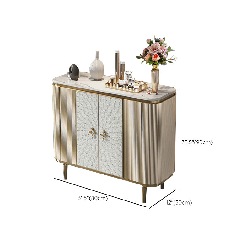 Glam Sideboard Cabinet Stone e Server a buffet ingegnerizzato in legno