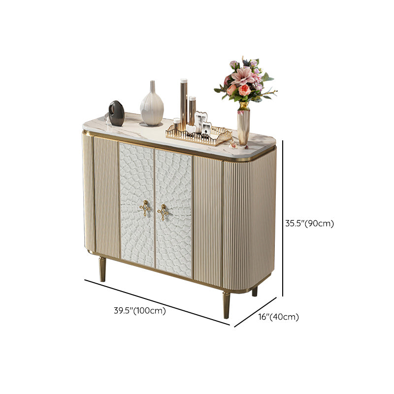 Glam Sideboard Cabinet Stone e Server a buffet ingegnerizzato in legno