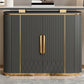 Glam Buffet Server ingegnerizzato in legno e credenza in pietra