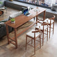 Modern Indoor Bar Dining Table Rectangle Trestle Wood Bar Table Clearhalo 'Bar Furniture' 'Bar Tables' 'bar_tables' 'furn' 'furn_bar_tables' 'Furniture' 'Kitchen & Dining Furniture' 7061931