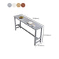 Contemporary Indoor Bar Dining Table Rectangle Trestle Wood Bar Table