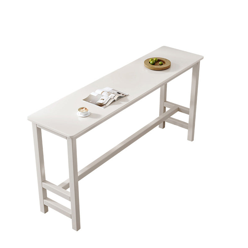 Indoor Contemporary Bar Dining Table Rectangle Trestle Wood Bar Table Clearhalo 'Bar Furniture' 'Bar Tables' 'bar_tables' 'furn' 'furn_bar_tables' 'Furniture' 'Kitchen & Dining Furniture' 7061988