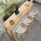 Indoor Contemporary Bar Dining Table Rectangle Trestle Wood Bar Table Clearhalo 'Bar Furniture' 'Bar Tables' 'bar_tables' 'furn' 'furn_bar_tables' 'Furniture' 'Kitchen & Dining Furniture' 7061995