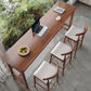 Indoor Contemporary Bar Dining Table Rectangle Trestle Wood Bar Table Clearhalo 'Bar Furniture' 'Bar Tables' 'bar_tables' 'furn' 'furn_bar_tables' 'Furniture' 'Kitchen & Dining Furniture' 7061996