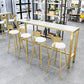 Glam Pub Table Set 1/2/4 Pieces Faux Marble Bar table with Backless Stools Clearhalo 'Bar Furniture' 'furn' 'furn_home_bar_bar_sets' 'Furniture' 'Home Bars & Bar Sets' 'home_bar_bar_sets' 'Kitchen & Dining Furniture' 7062038