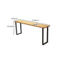 Contemporary Rectangle Bar Table Set 1/5 Pcs Solid Wood Bar Table and Stools Clearhalo 'Bar Furniture' 'furn' 'furn_home_bar_bar_sets' 'Furniture' 'Home Bars & Bar Sets' 'home_bar_bar_sets' 'Kitchen & Dining Furniture' 7062060