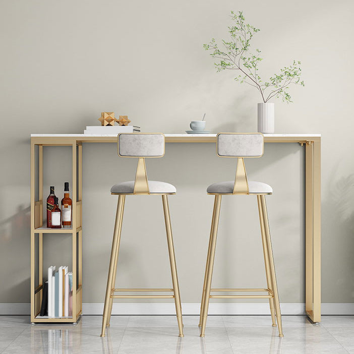 Juego de mesa de bar con pedestal doble moderno, mesa de bar con estructura de hierro de 1/3 piezas y taburetes