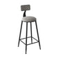 Juego de mesa de bar con pedestal doble moderno, mesa de bar con estructura de hierro de 1/3 piezas y taburetes