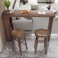 Modern Rectangle Bar Table Set 1/3 Pcs Solid Wood Bar Table and Stools Clearhalo 'Bar Furniture' 'furn' 'furn_home_bar_bar_sets' 'Furniture' 'Home Bars & Bar Sets' 'home_bar_bar_sets' 'Kitchen & Dining Furniture' 7062116