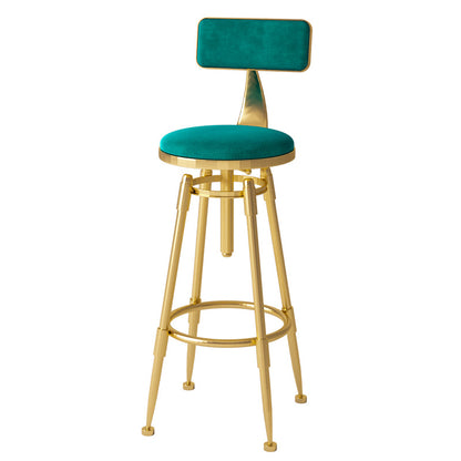 Glam Counter Height Pub Set 1/5 Pcs Faux Marble Bar Table and Adjustable Height Stools