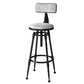 Glam Counter Height Pub Set 1/5 Pcs Faux Marble Bar Table and Adjustable Height Stools