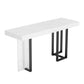 Glam Counter Height Pub Set 1/5 Pcs Faux Marble Bar Table and Adjustable Height Stools
